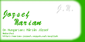 jozsef marian business card